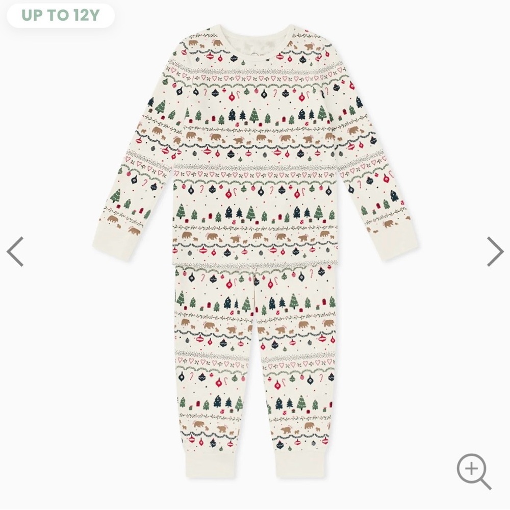 MORI Fair Isle Pajama Set - Fairisle / 12 - 18 M